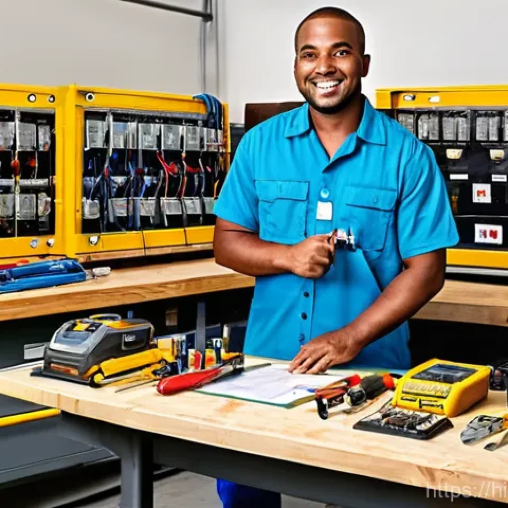 전기공사 자격증 연봉 협상 전략 - **Prompt 1: The Certified Professional Electrician**
    "A confident and skilled electrician, eithe...